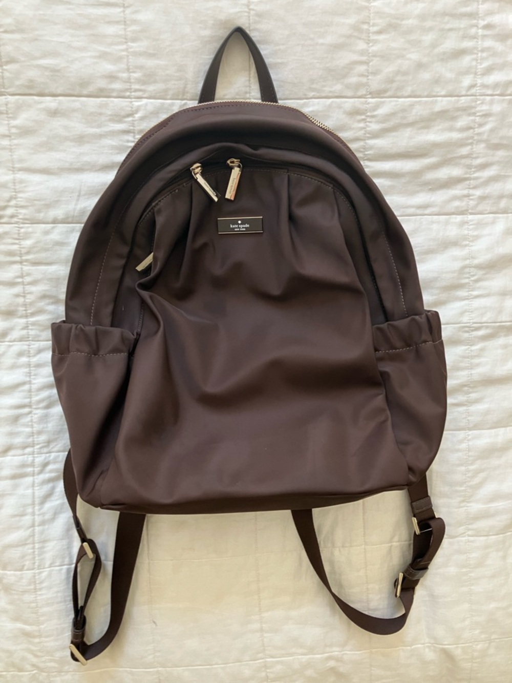 Kate Spade Backpack Purse/Bag/Diaper Bag- Dark Brown
